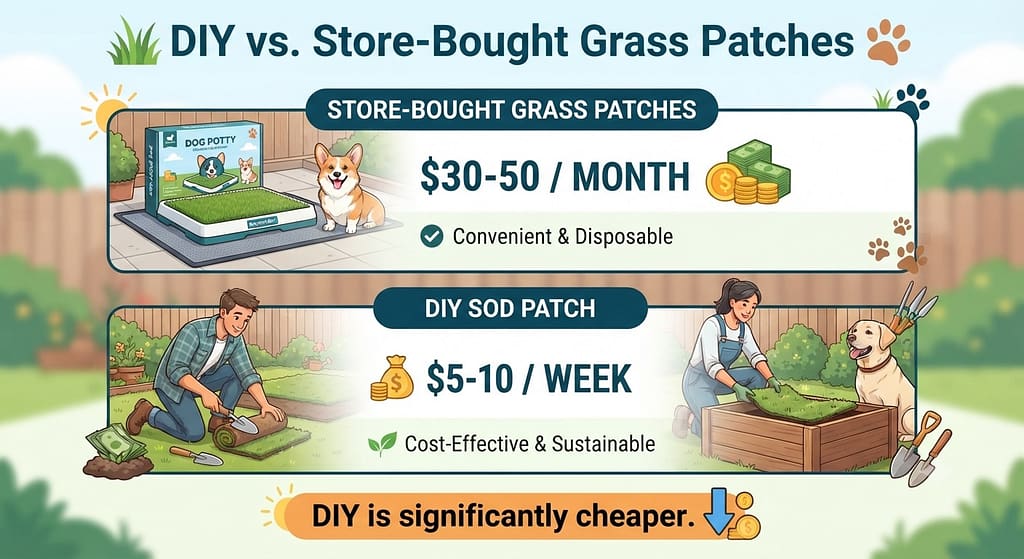 DIY vs. Store-Bought Grass Patches