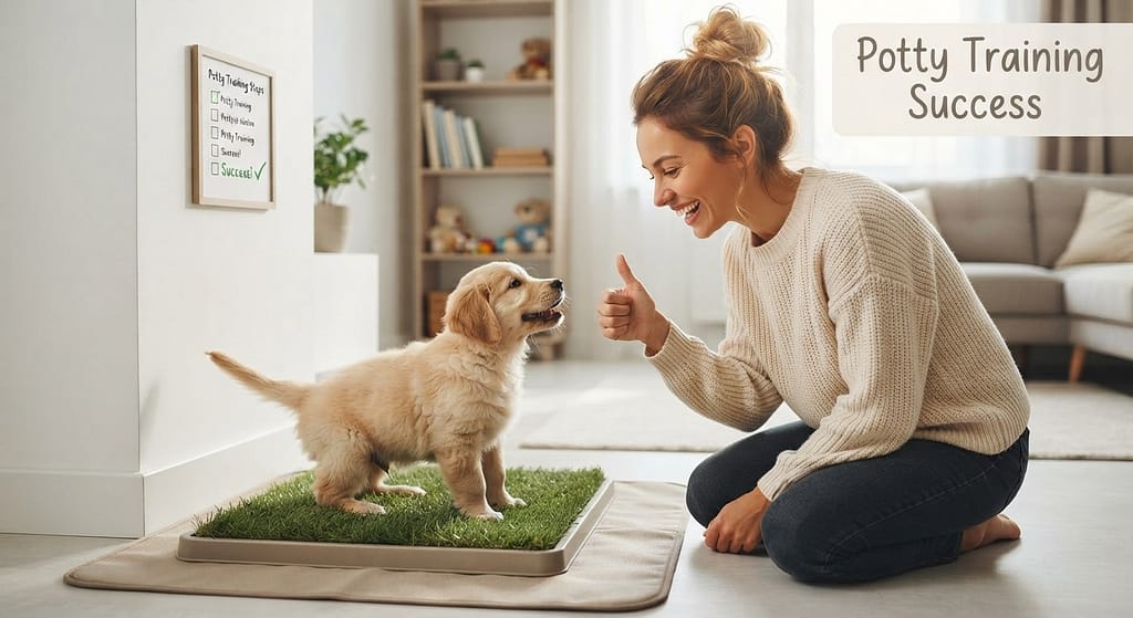 Text "Potty Training Success"