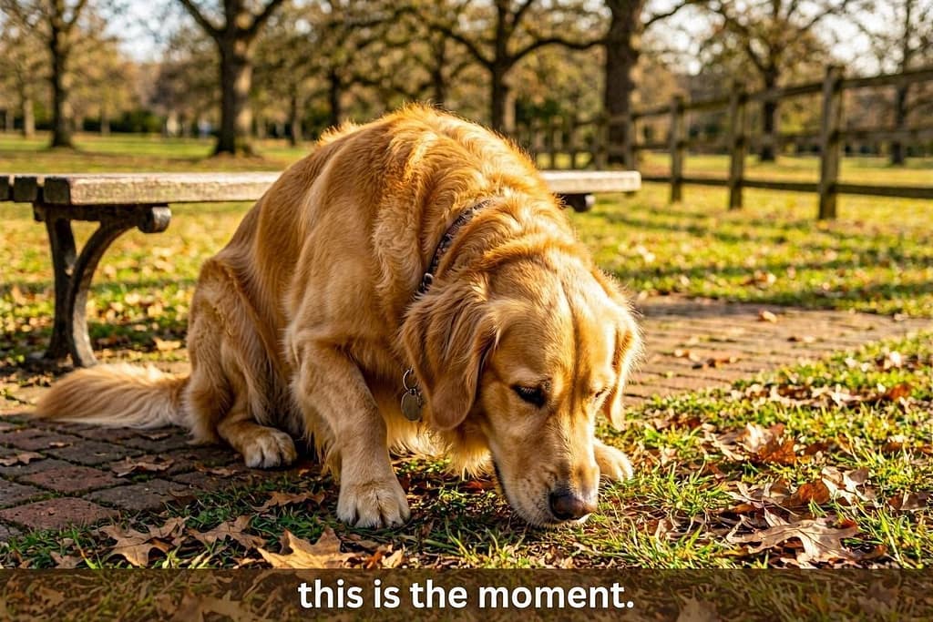 Dog's "aha moment" photo Dog in deep sniffing trance, tail relaxed, eyes half-closed.jpg